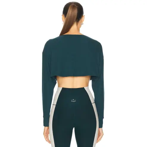 Beyond Yoga Duet 2-way Convertible Shrug Top in Dark Spruce Green Small New