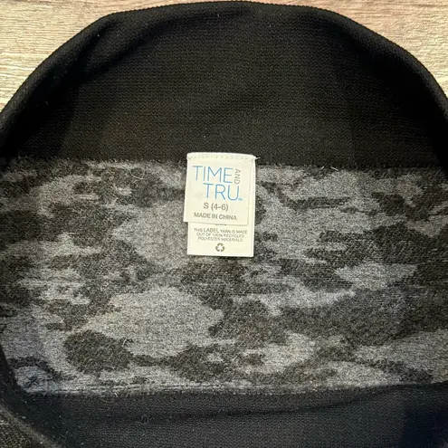 Time and Tru High Rise Camo Women’s Leggings Fleece Interior Size Small Black