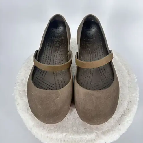 Crocs  Women's Shoes US W 9‎ Grey Mary Jane Sandal