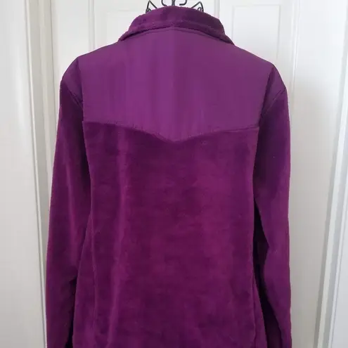 Athletic Works  Full Zip Purple Fleece Jacket Size XL