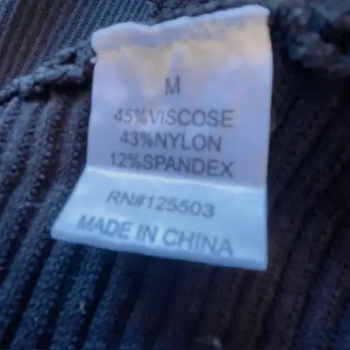 Torn By Ronny Kobo Ronny Kobo Torn LBD Ribbed Bandage Flare LBD Tank Dress Medium