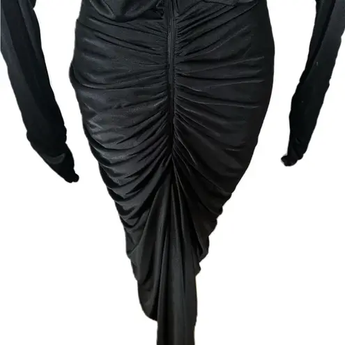 Night Moves New York Vintage Black Evening Cocktail Rhinestones Dress Size 7/8