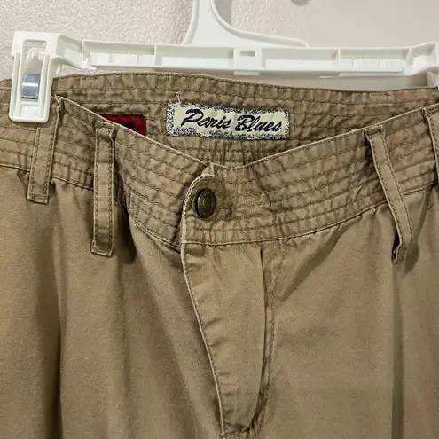 Paris Blues Y2K Paris Blue Low Rise Wide Leg Tan SoulMate Buckle Hem Pants Size 1