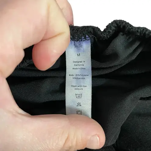 Stelle Women’s Tapered Hiking Cargo Jogger Pants in Black Size M Size M