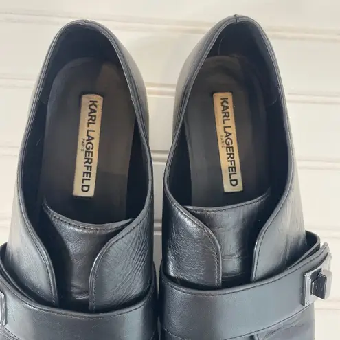 Karl Lagerfeld Womens Black Celina Pointed Toe Sneakers Size 9 M