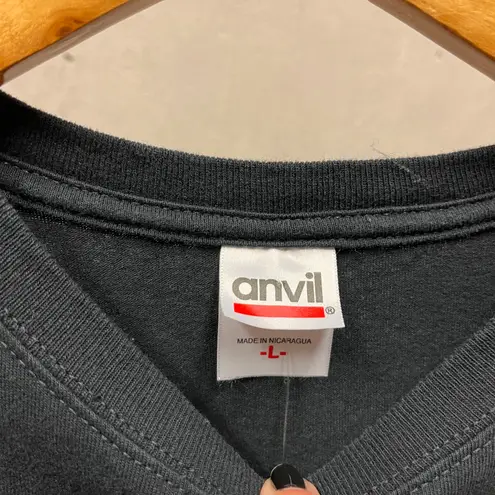 Anvil Vintage Y2K Black Degenerate Comedy Explicit Graphic T-Shirt Rude Unisex Large L