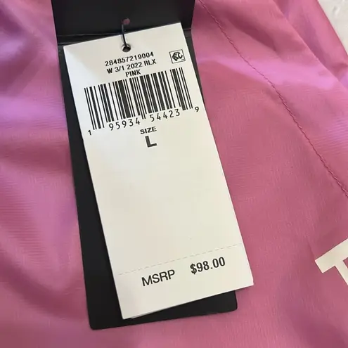 RLX Ralph Lauren Women’s Ripstop Drawstring Athletic Shorts Pink NWT Large