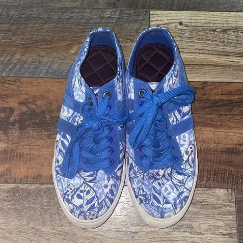 Gola x Liberty Quota Sneaker Royal Blue & White Floral Size 5