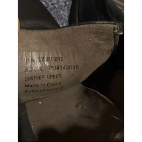 Abeo Black Leather Balboa Loafers Smart 3570 Comfort Slip On Shoes Women’s Sz 8