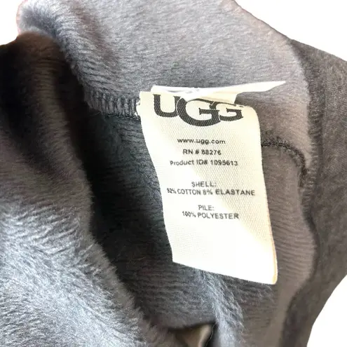 UGG  Blanche II Lux Soft Shawl-Collar Spa Robe Bathrobe Black Bear Heather XL