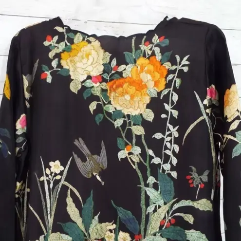 Johnny Was embroidered Charlotte silk tunic/dress NWT