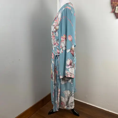 Plum Pretty Sugar Midi Robe in Mermaid Moon Large Blue - Image 8