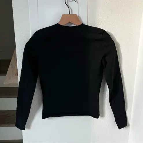 Alexander Wang NWT Crystal Embellished Cutout Stretch Knit Top In Black