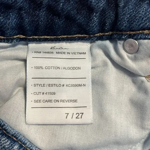 KanCan Button up cutoff distressed jeans shorts