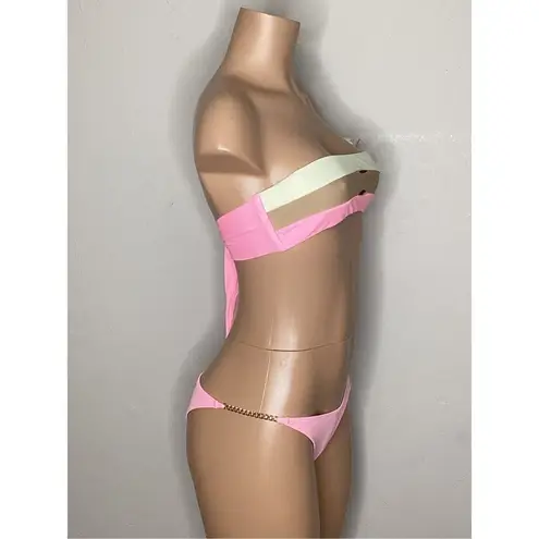 PilyQ New. PQ pink bikini top. Small. Retails $80