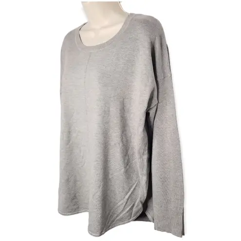 Ellen Tracy Gray Long Sleeve Knit Sweater Women's Size Large