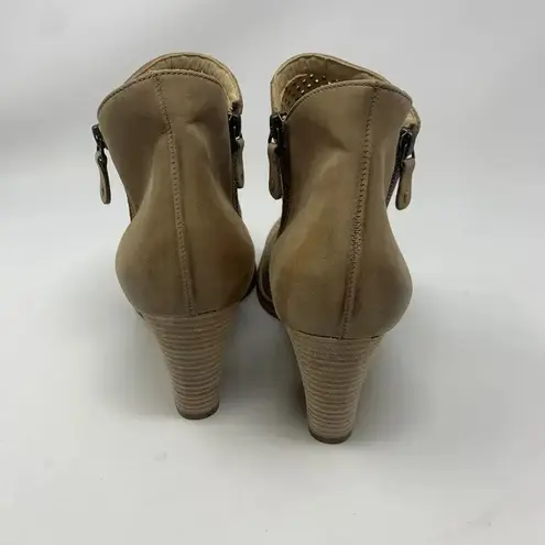 Paul Green Bonzai Perforated Bootie Sisal Nubuck Size 6.5/US 9