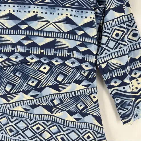 J. McLaughlin Nicola Dress Lekha Geo Stripe Tiered Layered Catalina Cloth Soft