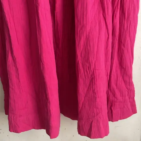 Mara Hoffman Chloe Pleated Cotton-gauze Midi Dress