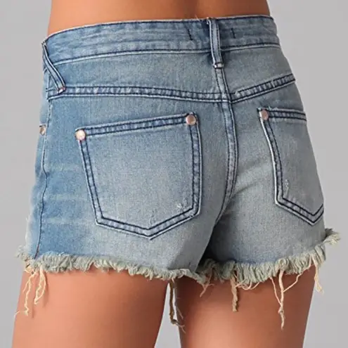 Free People  Jean Shorts 27 Cut Off Denim 5 Pocket