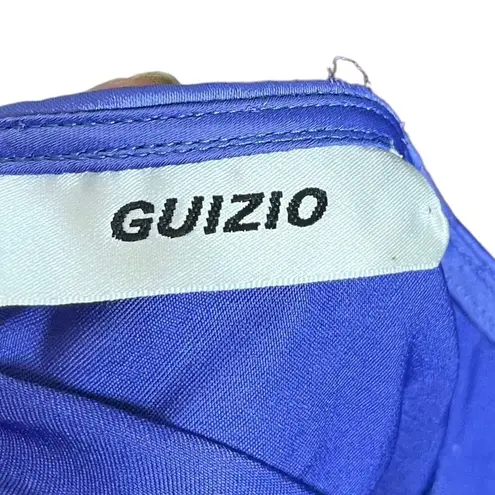 Danielle Guizio Satin Mini Skirt In Lilac Prime Side Slit Women’s Size L Flawed