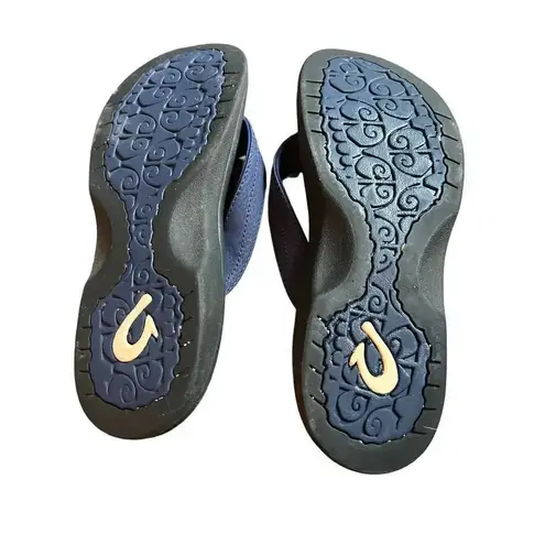 Olukai Ohana Womens 10 Pacifica Blue flip flop/thong