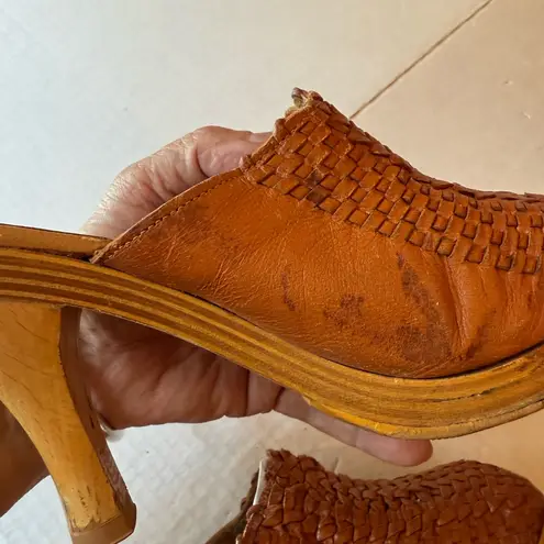 Nina Vintage Leather Mules