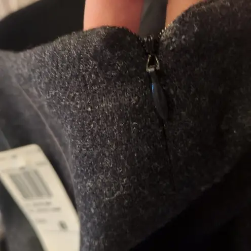 KGR Coal Merino Wool Pencil Skirt Size 8 Gray