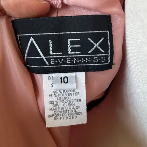 Alex Evenings Vintage Y2K Pink Mauve Iridescent Midi Sheath Gown Sleeveless