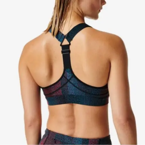 Sweaty Betty  Power Racerback Sports Bra Black City Lights Print