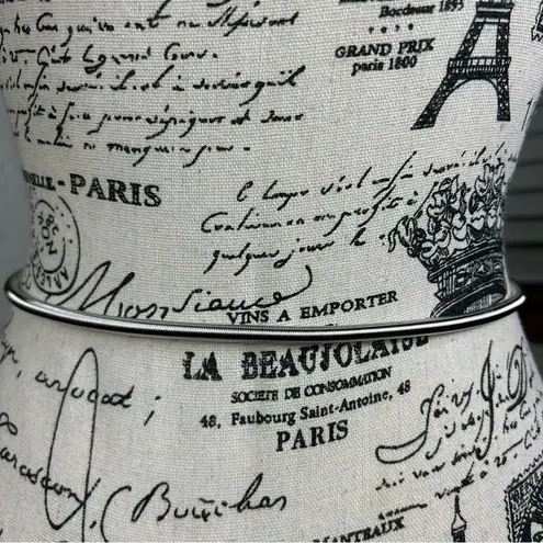 Vintage Thin Slinky Silver Disk Retro Disco Belt Size S/M