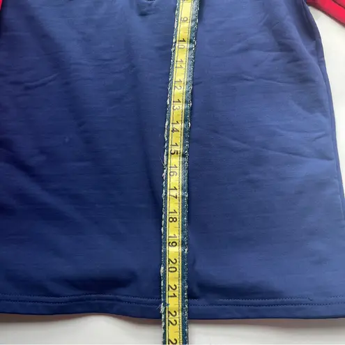 Vintage Sub4USA Navy and Red Long Sleeve Pullover Small Blue