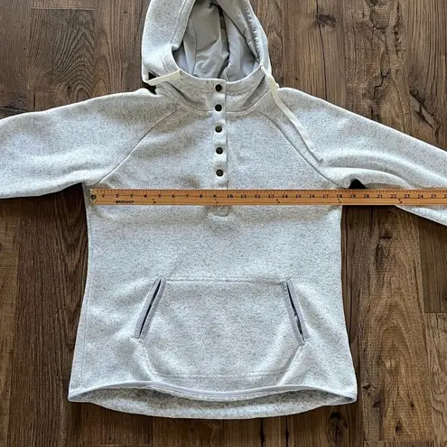 Thread and Supply  Fleece Snap Up Hoodie Hooded Sweatshirt Grey Women’s Medium