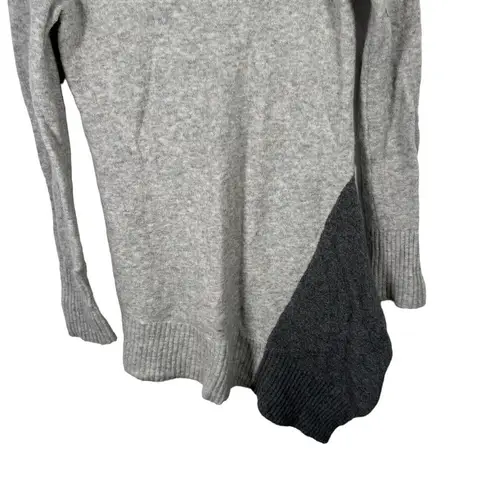 Nation Ltd Grey Wool Alpaca Turtleneck Tunic Sweater Stretch Modest Womens XS