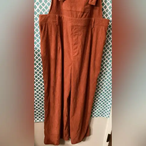 Cider women’s corduroy like, overalls 0XL NWT