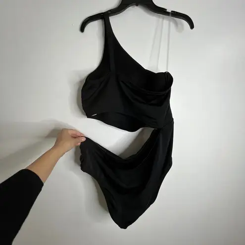 Cacique Swim by Black Swimsuit One Piece Cut out Swim Suit One Shoulder 20 NWT
