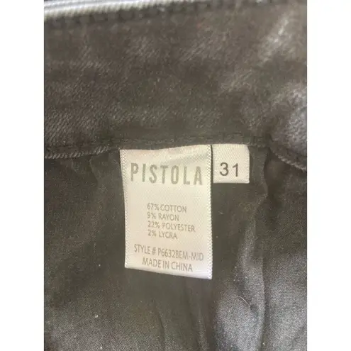 Pistola * Jeans Womens Size 31 Black Skinny Mid Rise Festival Fairy Grunge