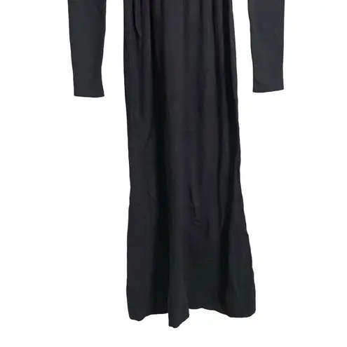 Toccin Black Ribbed Turtleneck Long Sleeve Midi Sweater Dress Size Medium