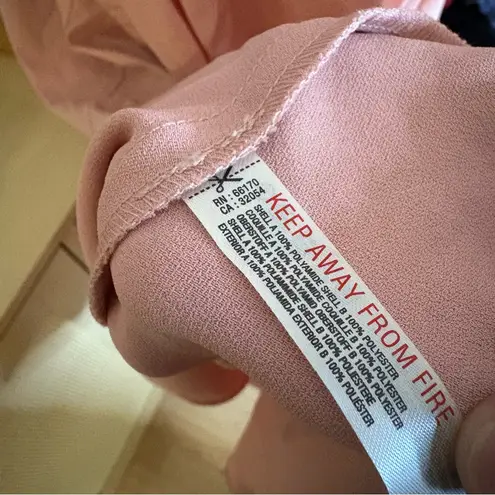 ANTHROPOLOGIE Daily Practice Pink Ruffle Hem Half Zip Pullover Dress Sz S Petite