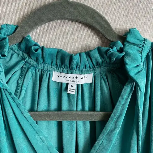 Current Air Anthropologie jacquard satin midi dress