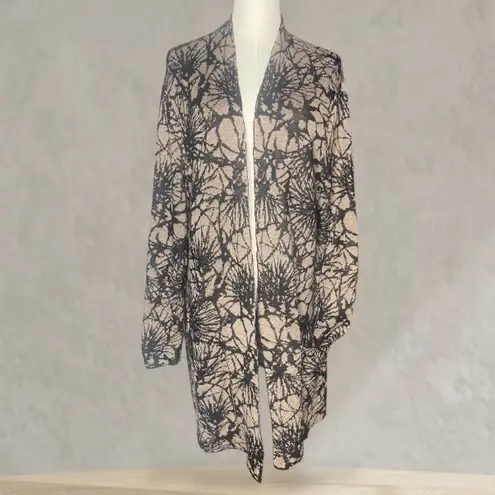 Peruvian Connection Pima Alpaca
Blend Long Cardigan Black Beige
Print XL - Image 2