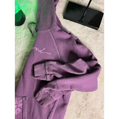Life is Good  Women's Purple Zip-Up Hoodie Jacket Size M