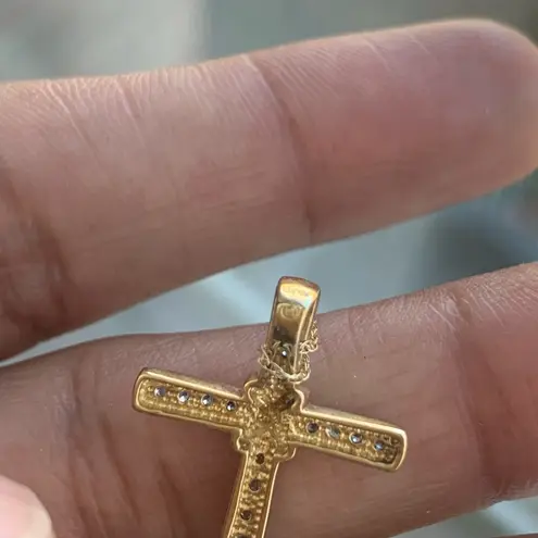 10kt Gold Cross With Chain