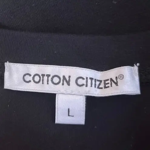 Cotton Citizen Brisbane Women's Black One Shoulder Sleeveless Bodysuit Top Sz L