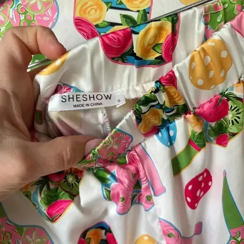 Sheshow Pickeball pajamas set pants button down long sleeves top colorful bachelorette