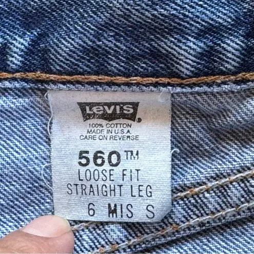 Levi's  Y2K 560 Loose fit Straight leg denim jeans Size 6 Mis - Image 6