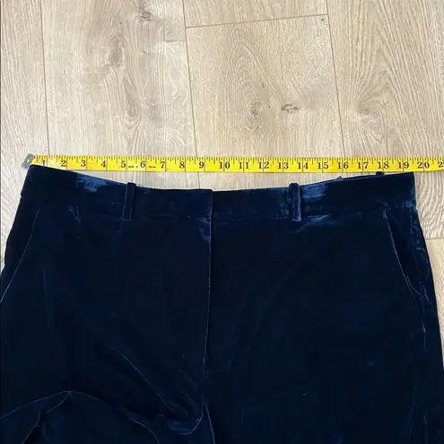 Theory  Women's Velvet Relax Straight Pant, Blueberry, Size 16, NWT