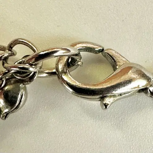 Cookie Lee White Faux Abalone Pendant Multi Strand Chain necklace