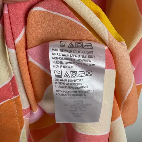 Kim Gravel Belle Abstract Woven Poncho Top Medium V