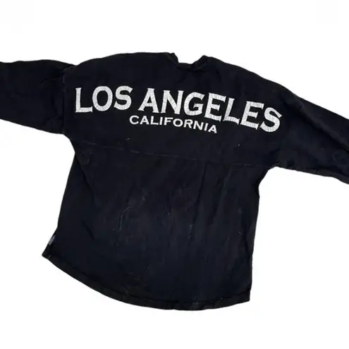 Spirit  Jersey Los Angeles California Black White Crackle Lettering Unisex Medium